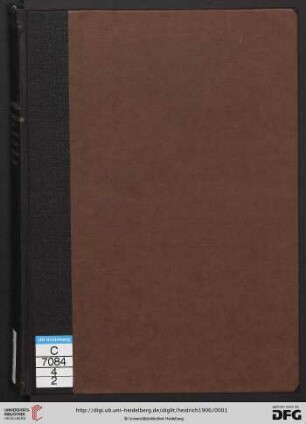 Band 3: Kunstgeschichtliche Monographien: Geschichte des Dürerschen Marienbildes