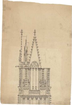 Schmidt, Heinrich von; Kaiserslautern; Marienkirche - Turm (Teilansicht)