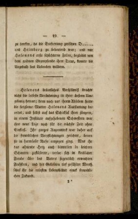 Helenens bräutliches Verhältniß...