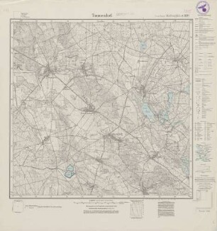 3855 (alte Nr.: 2120) Tammendorf, Meßtischblatt (4cm - Karte)
