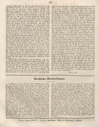 344 Kirchliche Mittheilungen