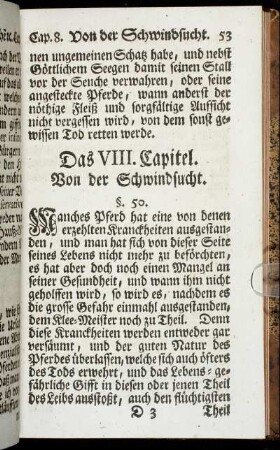 Das VIII. Capitel. Von der Schwindsucht.