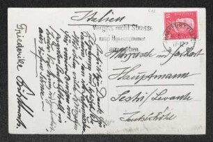Brief von Fritz von Unruh und Friederike von Unruh an Margarete Hauptmann