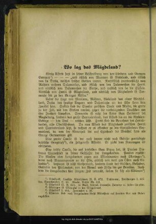 Wo lag das Mägdeland?