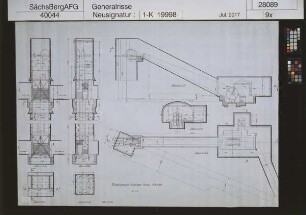 Steinkohlenwerk Zauckerode; Blindschacht-Förderanlage beim Carolaschacht