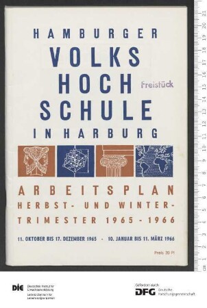 Programm 1. und 2. Trimester 1965/1966