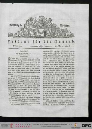 Heft 63 (27. Mai 1806)