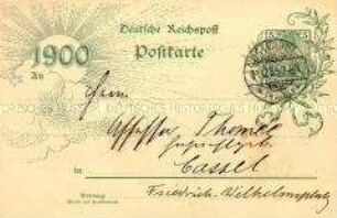 Postkarte zum Jahrtausendwechsel 1900
