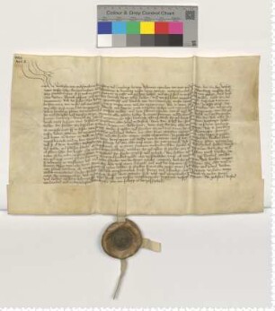 Herzog Wilhelm zu Braunschweig und Lüneburg schuldet Lüneburg 1400 Rheinische Gulden und überantwortet dafür das Schloss Rethem.