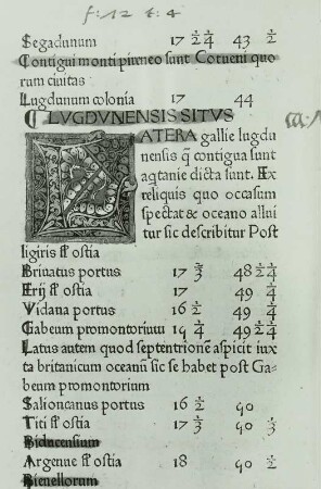 Ptolemaeus, Claudius: Cosmographia, Blatt b 8 v