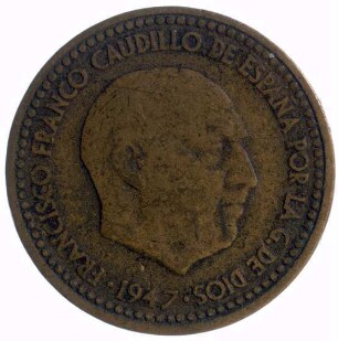 Münze, Peseta, 1947