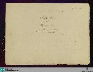 ?Tamerlan?. Excerpts - Don Mus.Ms. 1144 : B, Coro, orch