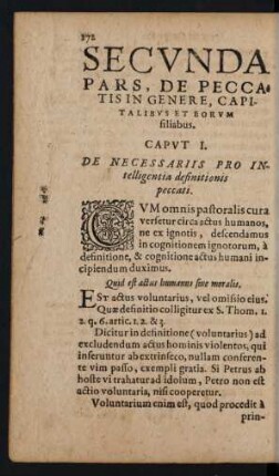 Secunda Pars, De Peccatis In Genere, Capitalibus Et Eorum filiabus