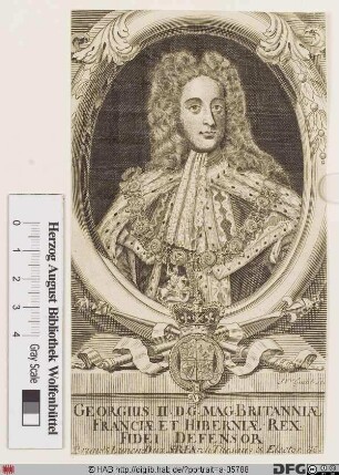 Bildnis Georg II. (August), König von Großbritannien u. Irland, Kurfürst von Hannover (reg. 1727-60)