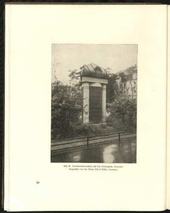 Abb. 96. Transformatorensäule auf dem Lortzingplatz, Hannover. Ausgeführt von der Firma Otte & Fölsch, Hannover.