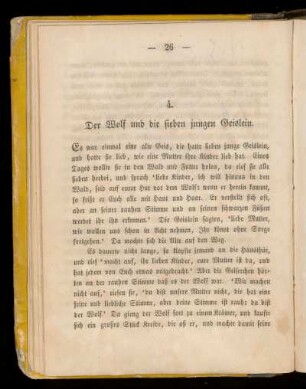 4. Der Wolf und die sieben jungen Geißlein.