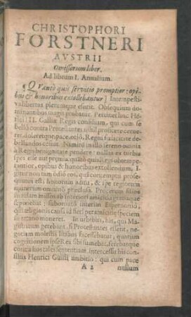 Ad librum I. Annalium.