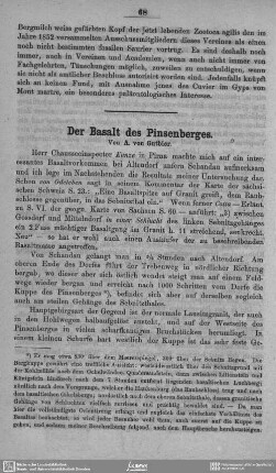 Der Basalt des Pinsenberges