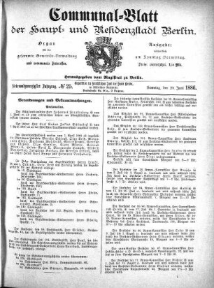 1886,25: No. 25, 20. Juni 1886