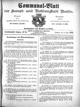 1886,25: No. 25, 20. Juni 1886