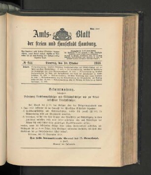 No. 244, 10. Oktober 1916