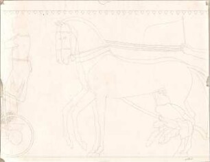 Ziebland, Georg Friedrich; Rom (Italien); Grabmäler, unbekante Tumuli, Wandmalereien u.a. - Wandfries (Detail)