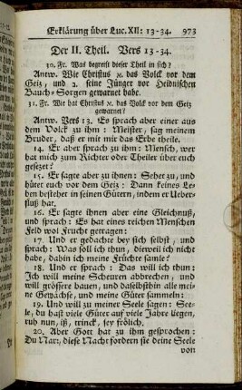 Der II. Theil. Vers 13-34.
