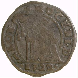 Münze, 10 Soldi, 1722