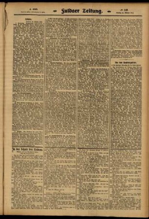 Zweite Ausgabe vom Samstag, den 25. Oktober 1913.
