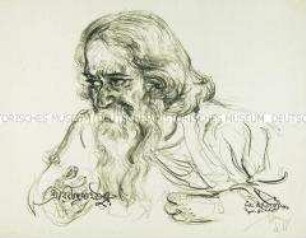 Bildnis des Dichters Rabindranath Tagore (2)