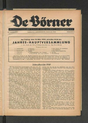 Jahres-Hauptversammlung
