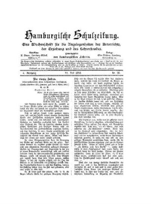 Vor vierzig Jahren : Schulmeisterbriefe eines holsteinischen Dorflehrers ; sechster Brief