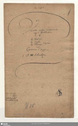 Stimmensatz [Schreiber: Jacobi, S.; u.a.]