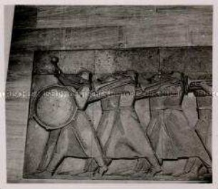 Berlin, Wandelhalle Reichsluftfahrtministerium, Bildhauer Professor Arnold Waldschmidt, Relief