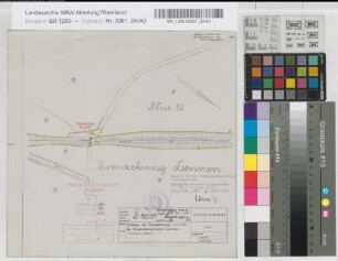 Aufhebung des Feldwegübergangs km 5,993 der Bundesbahnstrecke Iserlohn-Schwerte: Lageplan, M. 1:1.000 Stnr.: 87, Iwü, Bunr.: 1, Blnr.: 1