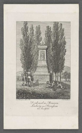 Denkmal des Prinzen Ludwig von Preussen bei Saalfeld.