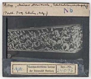Rom: Museo Nazionale, Schlachtensarkophag