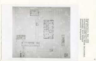 VDZ Forschungsinstitut (Diplomarbeit bei Willy Kreuer): Grundriss Erdgeschoss 1:200