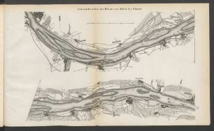 Uebersichtskarte des Rheins von Mainz bis Bingen.