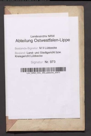 Erblasser: Niedermeyer Colon Kröger, Caspar Heinrich; Erblasser: Niedermeyer, Anne Cathrine Marie, geb. Kröger: