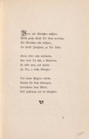 Marienblumen : Gedichte