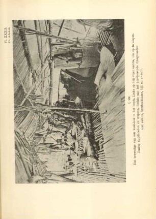 Pl. XXXII. I, 256. Het inwendige van een koeli-hut in het bosch ...