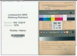 Entnazifizierung Helene Roebke , geb. 10.05.1906 ()