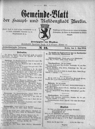 1914,18: No. 18, 3. Mai 1914