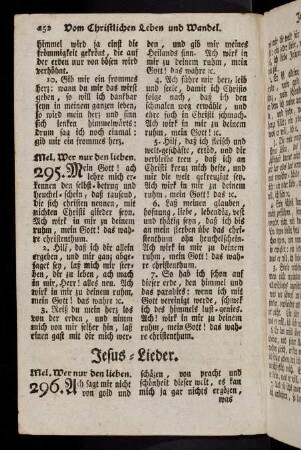 252-266, Jesus-Lieder