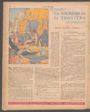 Un soldado de la frontera : Los cuentos gauchos de "Mundo Argentino"