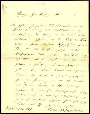 5-10-3-1.0000: Carl Anton, Fürst von Hohenzollern-Sigmaringen; diverse Schreiben ff.: Dank für die Abschiedsfeierlichkeiten
