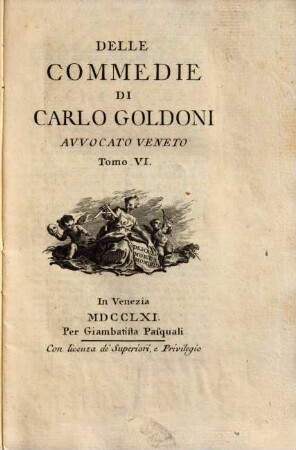 Le commedie di Carlo Goldoni. 6