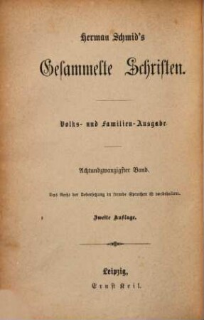 Gesammelte Schriften : Volks- u. Familienausg,, 28