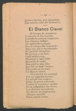 El Blanco Clavel